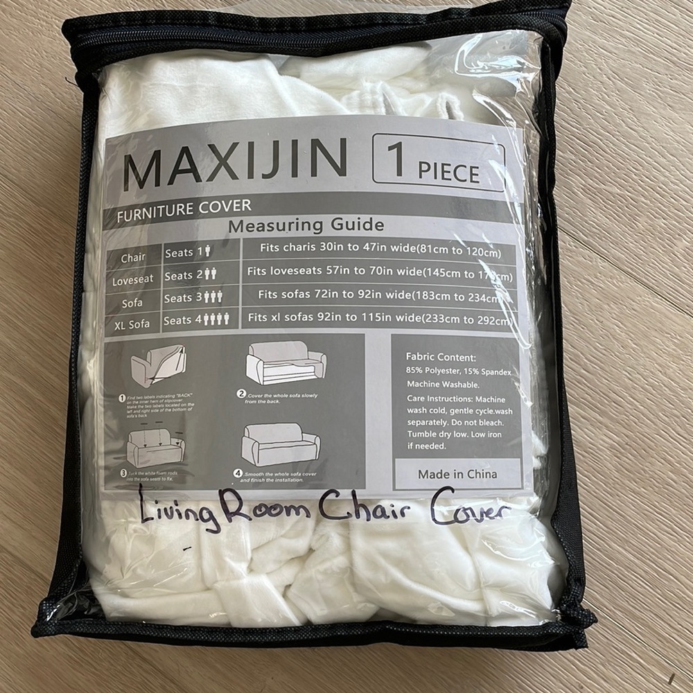 Ivory White Couch Cover